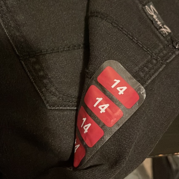 Seven7 Tummy Less sz 14 High Rise Skinny Jeans MY17975BF NWT Black - Picture 7 of 8